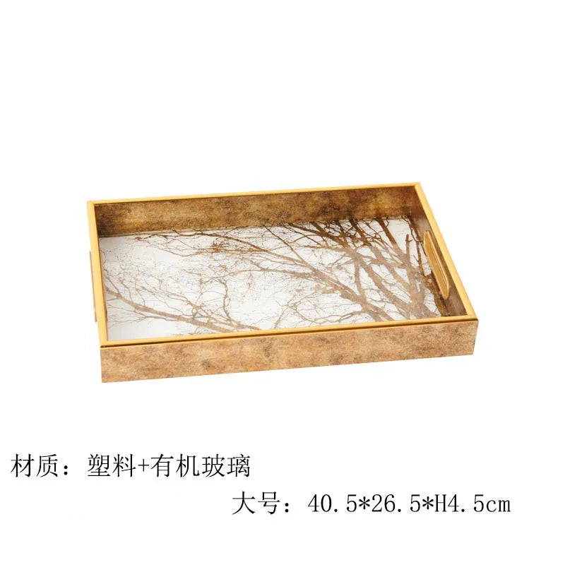 Gilded Branch Tray