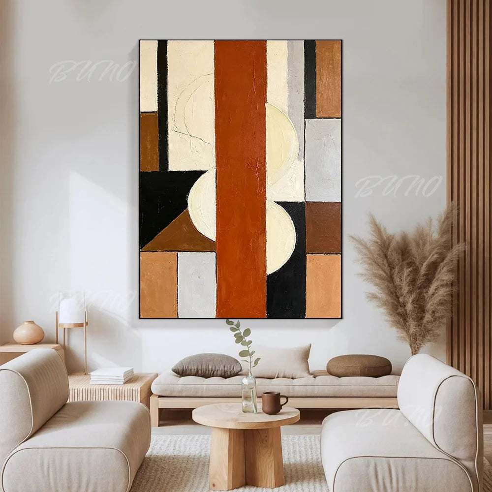 Terracotta Textured Painting