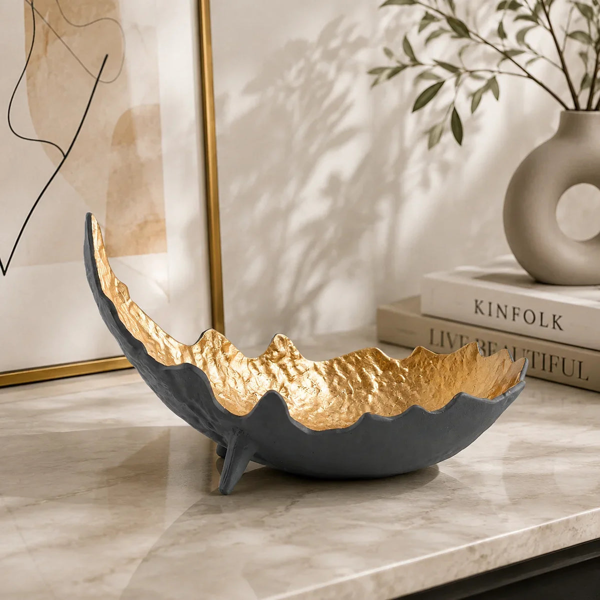 Brass Wireframe Dish