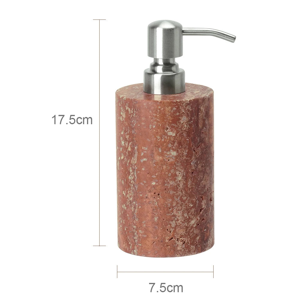 Red Travertine Bathroom Set Vintage