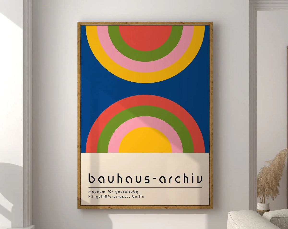 Bauhaus Geometric Poster