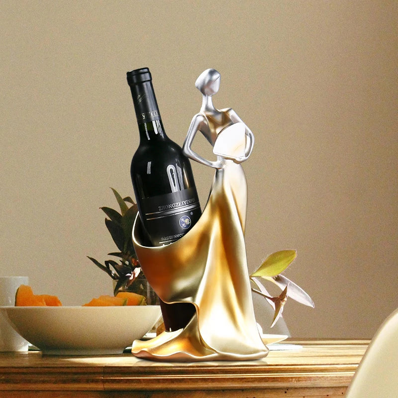European Style Wine Rack Girl
