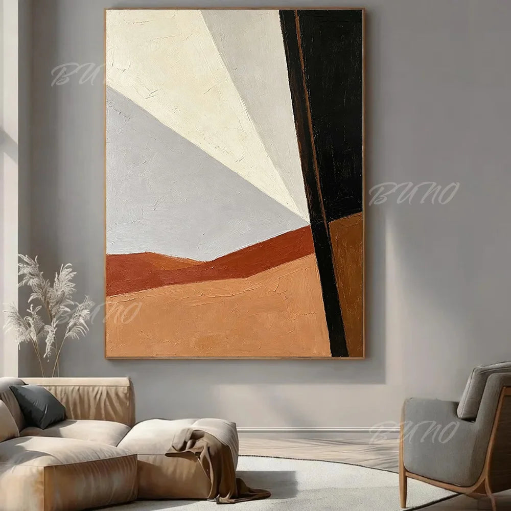 Terracotta Textured Painting