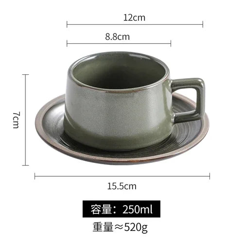 Coarse Pottery Cup Set