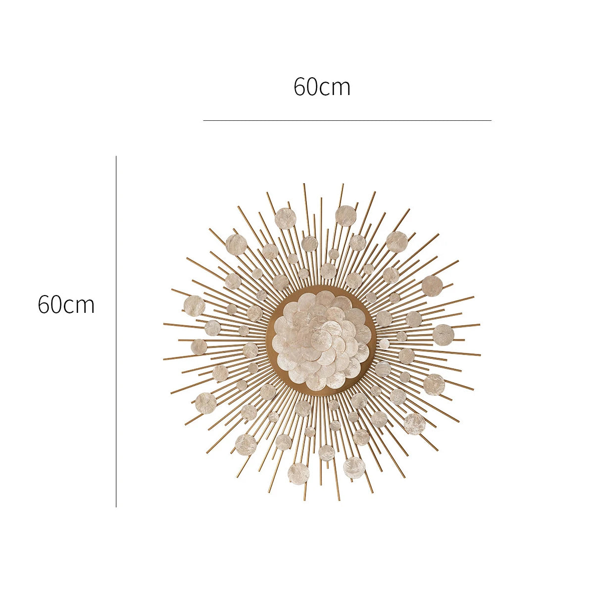 Golden Sun Wall Decor