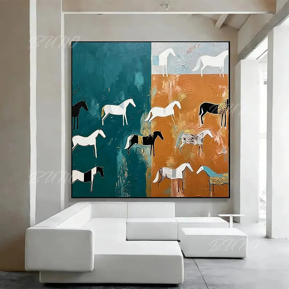Modern Coastal Textured Painting