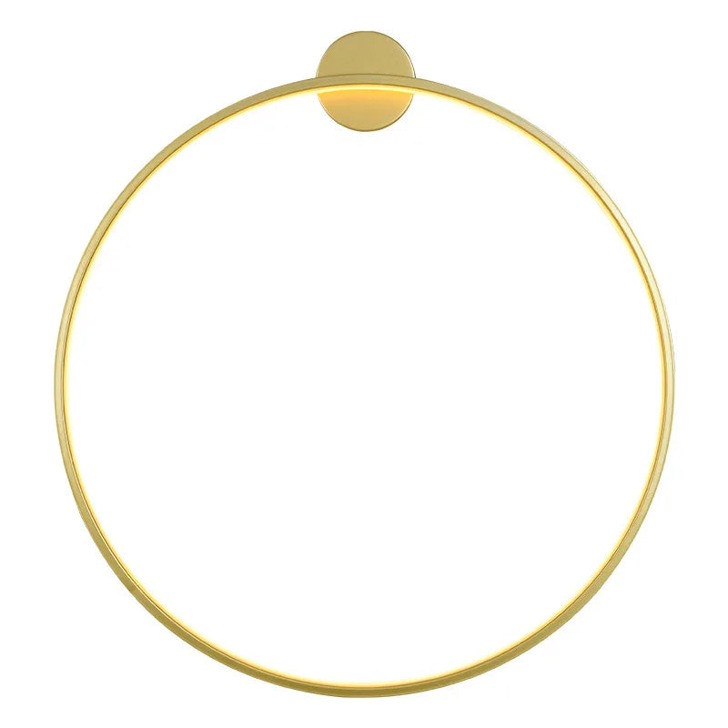 Minimalist LED Circle Background Wall Lamp