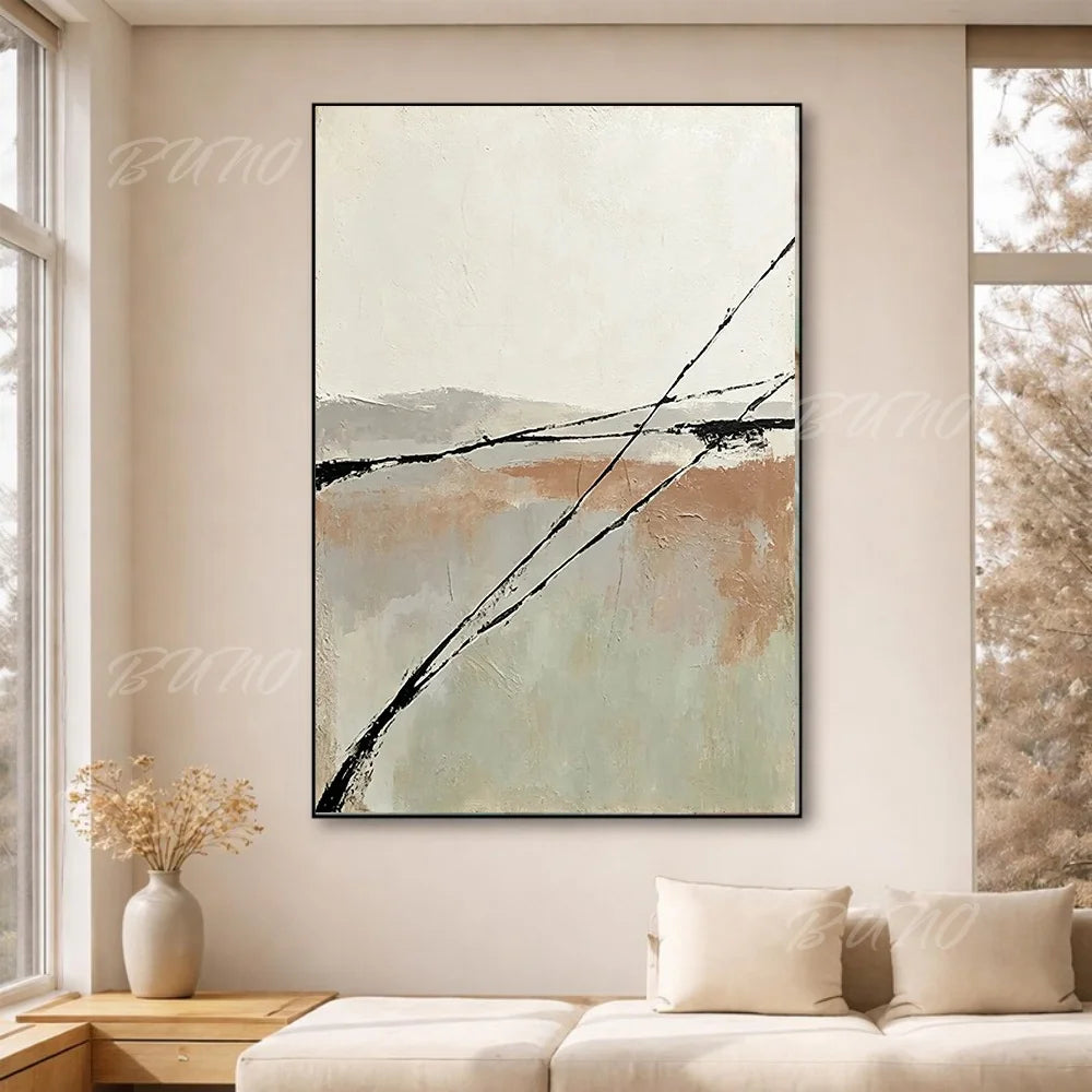 Neutral Wabi Sabi Canvas Art