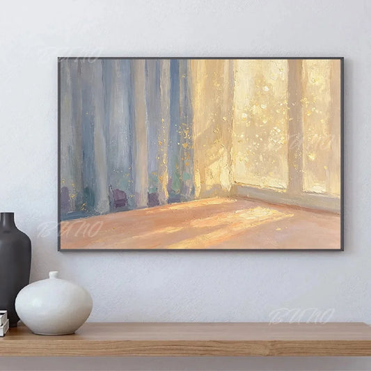 Gold Foil Impasto Painting