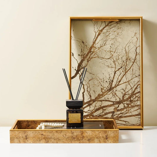 Gilded Branch Tray