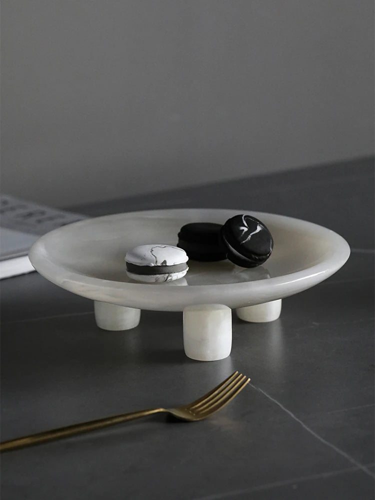 White Onyx Marble Tray