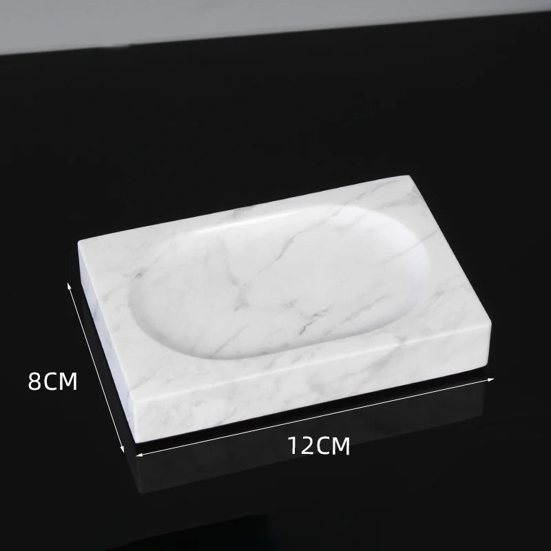 Volakas White Natural Marble Bathroom Set