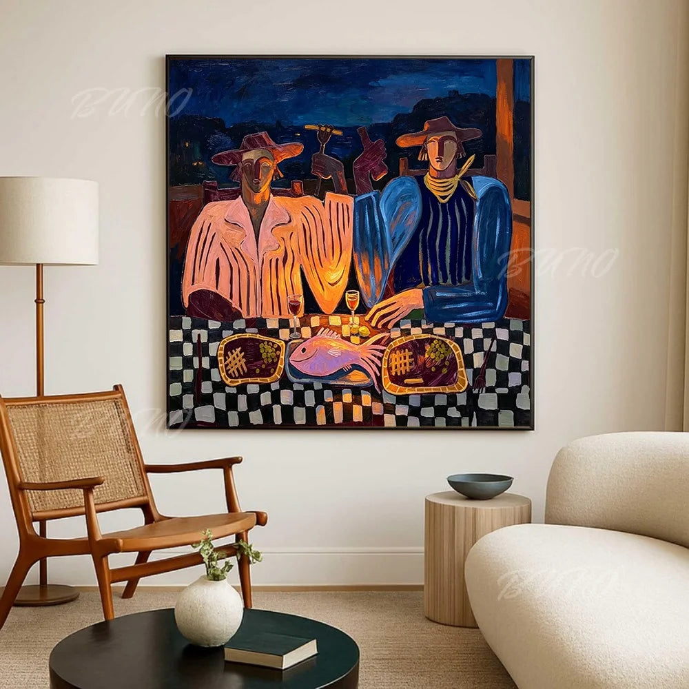 Mediterranean Figures Art