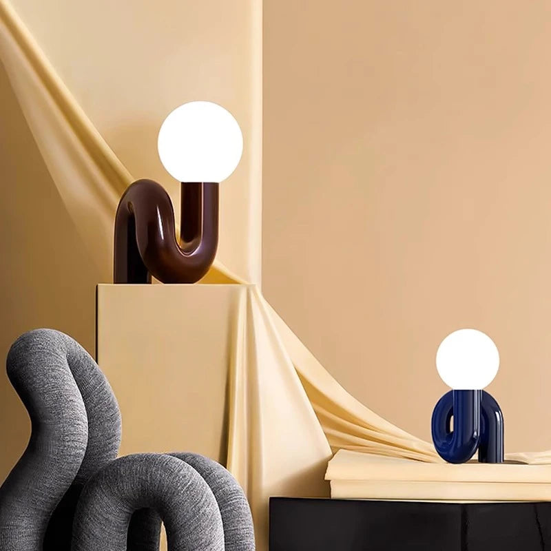 Nordic LED Table Lamp Resin