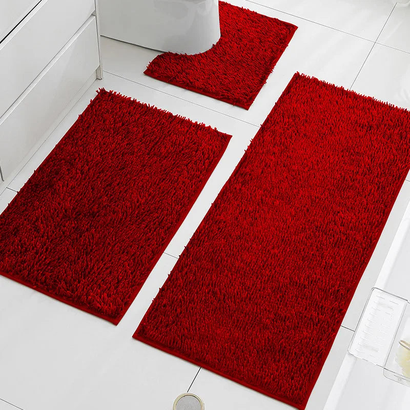 Chenille Bath Mat Set