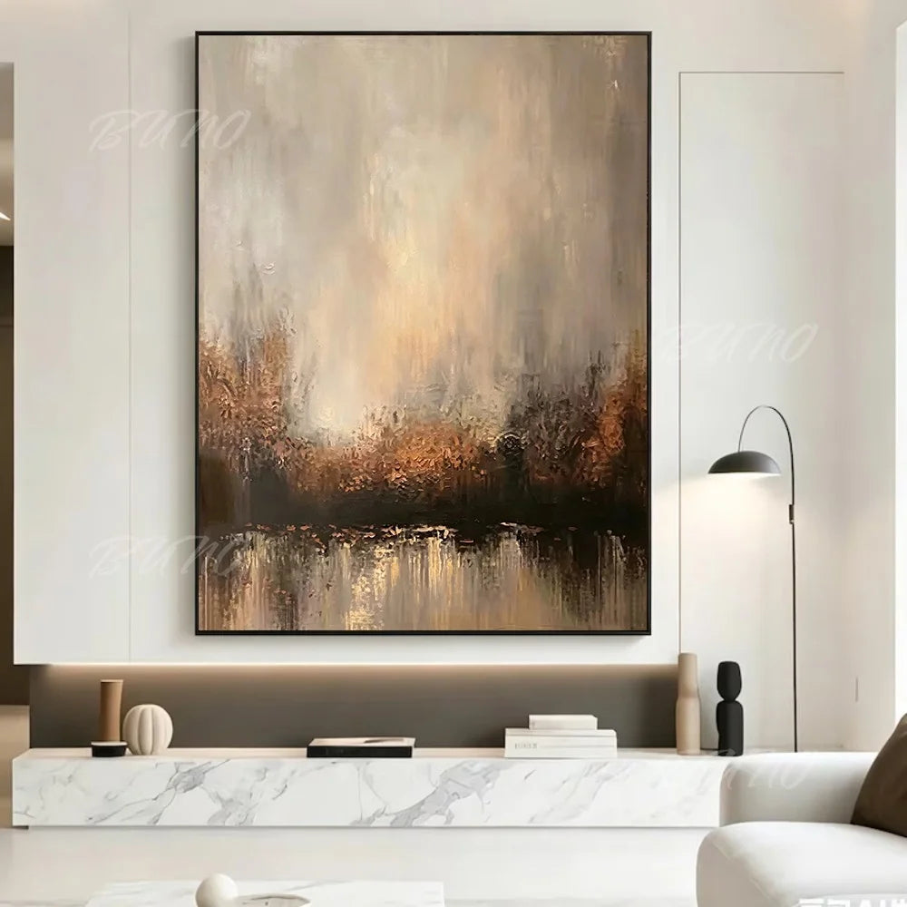 Misty Autumn Landscape Art