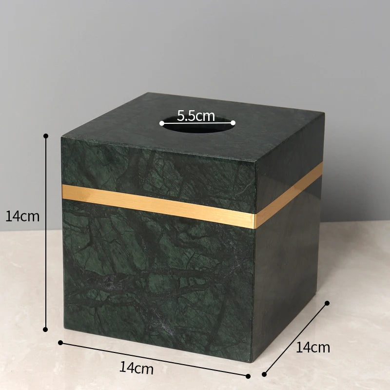 Natural Marble Napkin Tissue Box