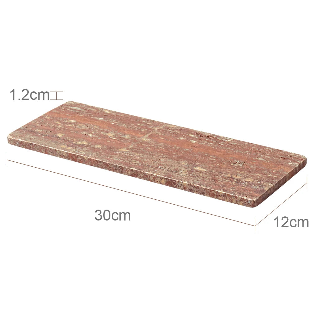 Red Travertine Bathroom Set Vintage