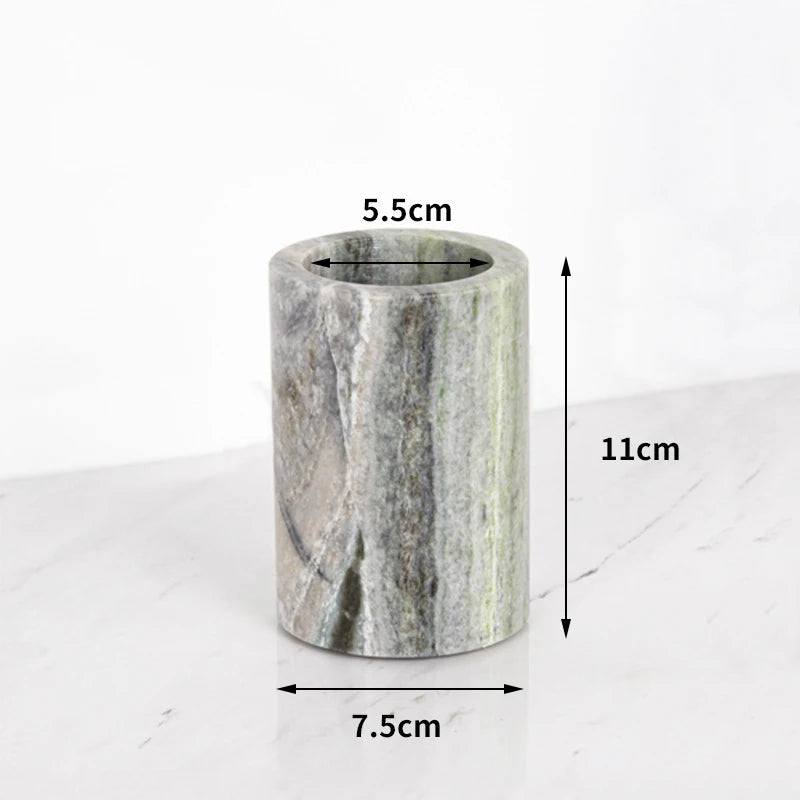 Emerald Green Natural Marble Bathroom Set