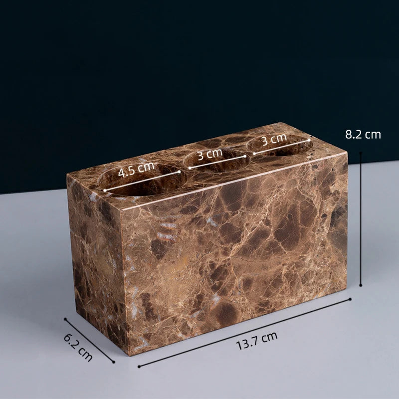 Natural Marble Toothbrush Holder Cup