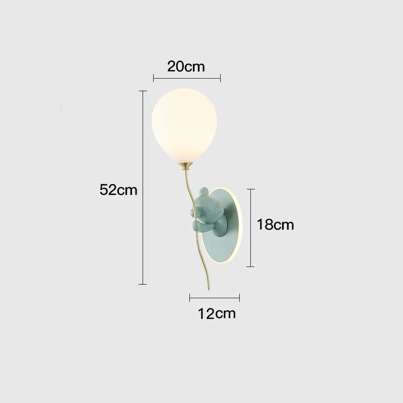 Bear Balloon Wall Lamp