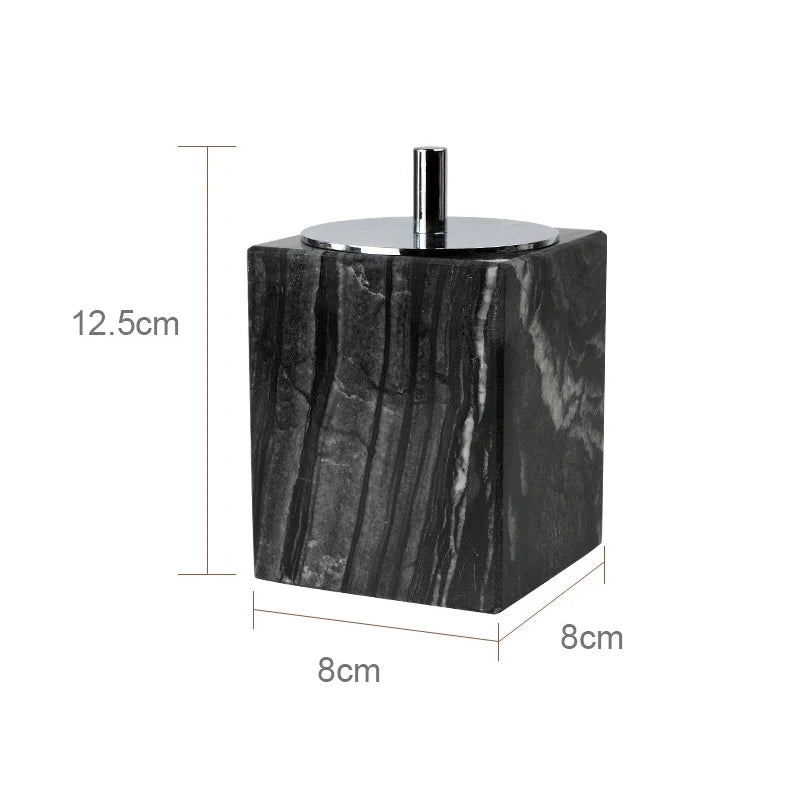 Tree Black Natural Marble Set