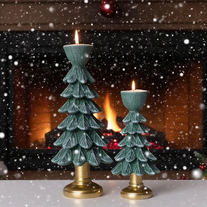 Christmas Tree Candle Holder Holiday