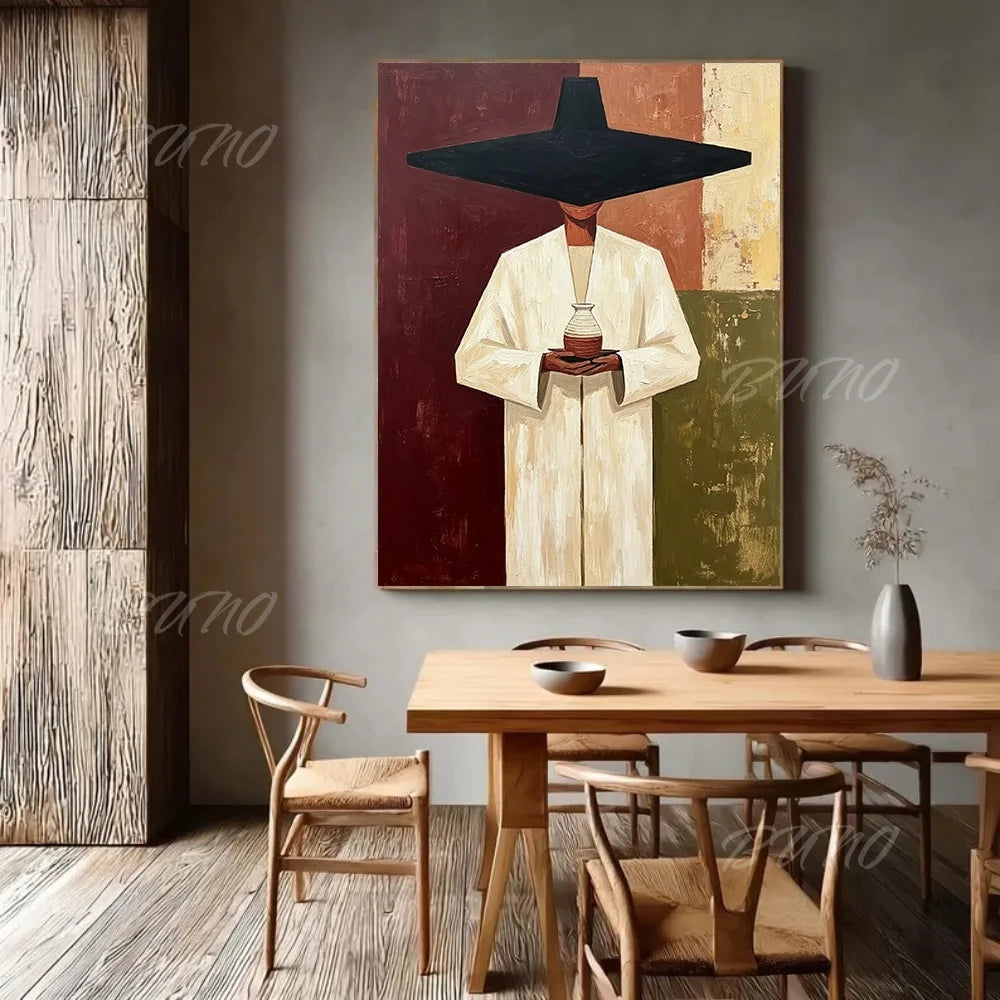Boho Geometric Figure Art