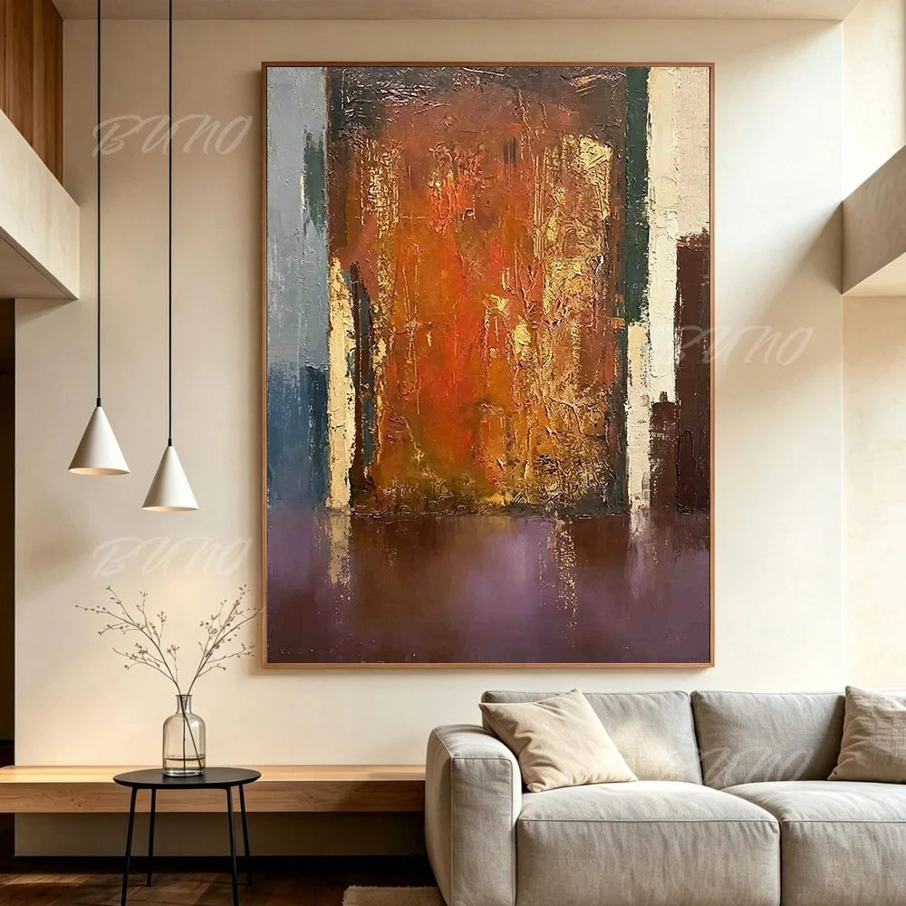 Modern City Textured Art