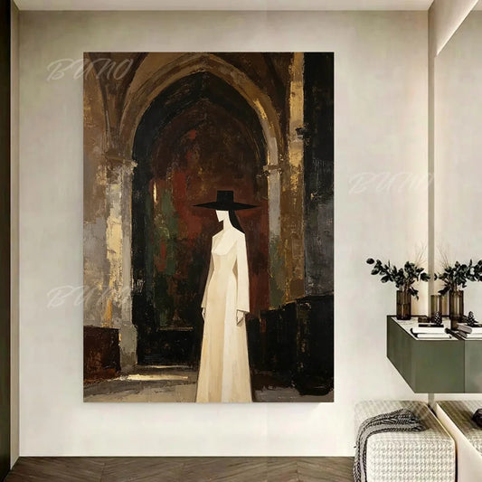 Gothic Woman Oil Painting