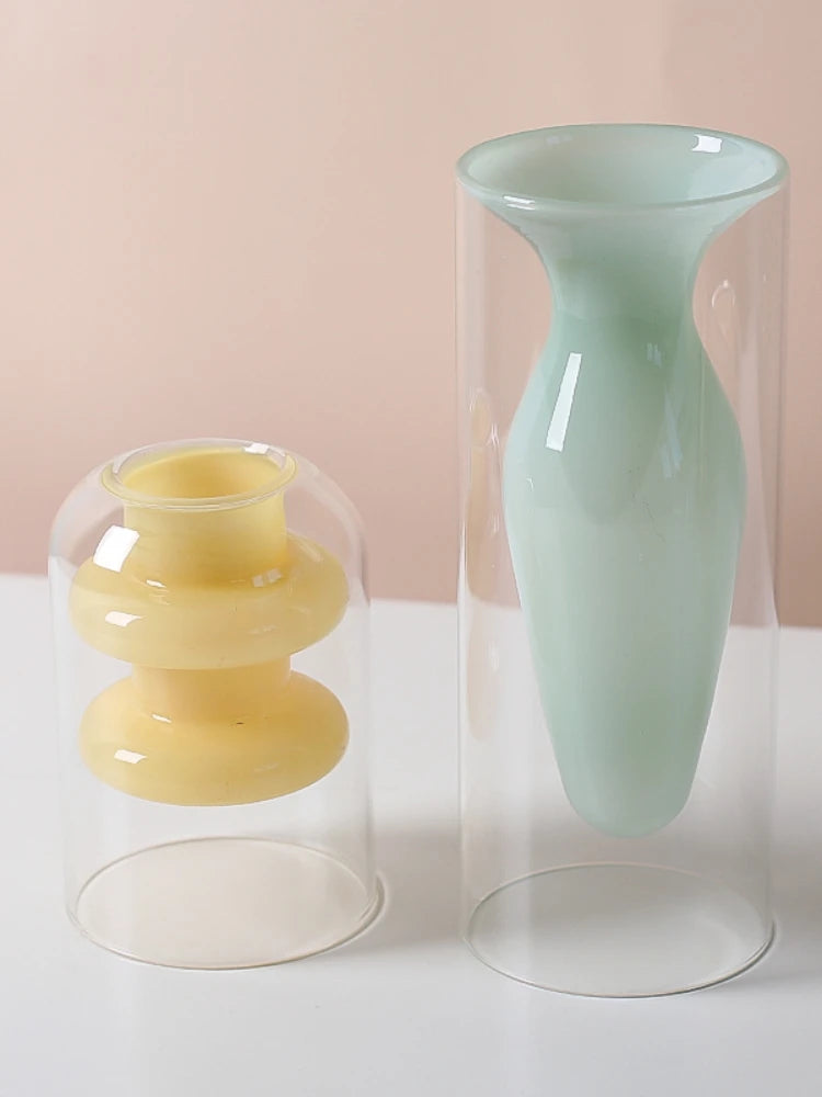 Double Wall Glass Vase