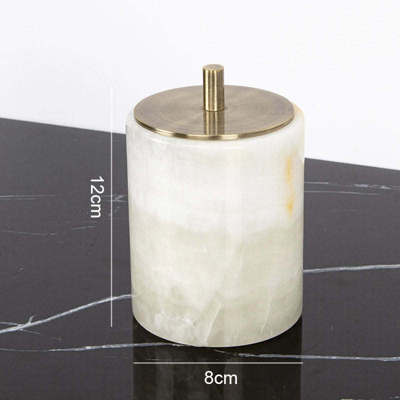 White Onyx Vanity Set