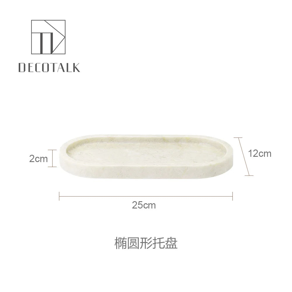 Cream Marble Bath Set