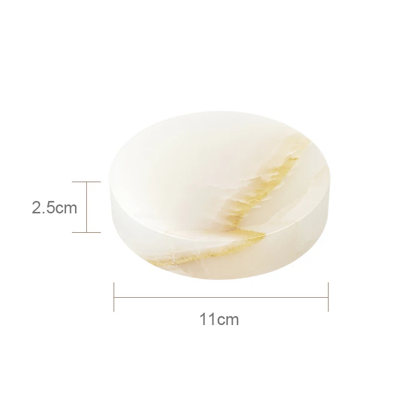 White Onyx Marble Bath Trio