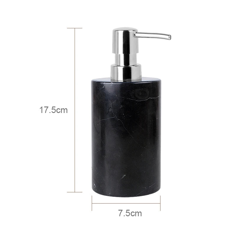 Black Nero Marquina Marble Bathroom Set