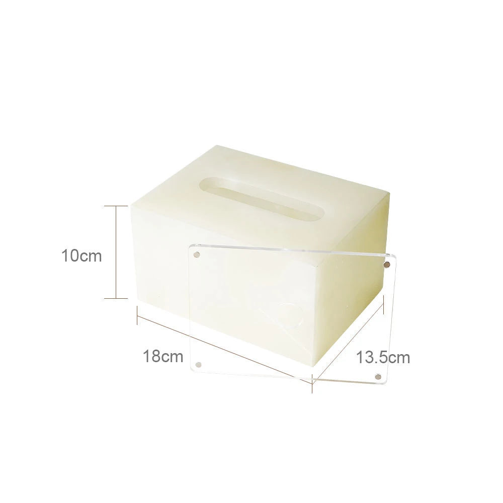 Natural Marble Tissue Box Decorative
