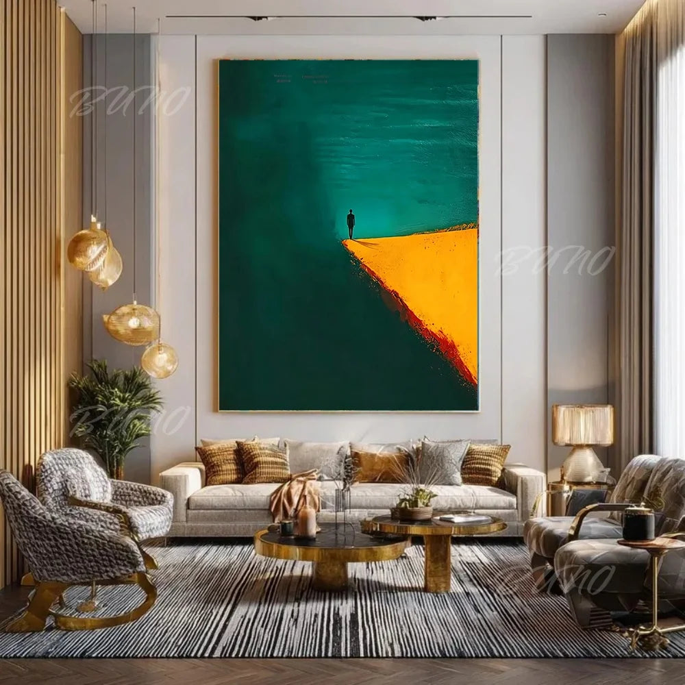 Surreal Minimalist Figure Art