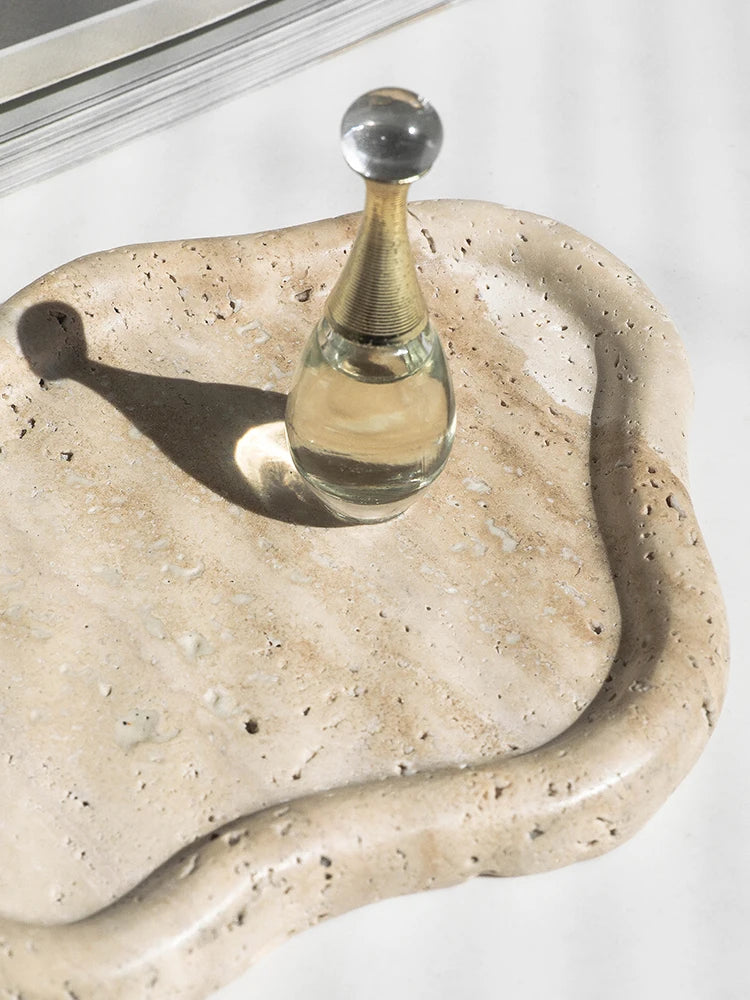 Travertine Stone Jewelry Display Necklace