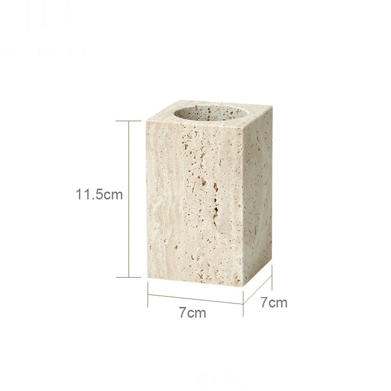 Travertine Bathroom Set Soap Dish