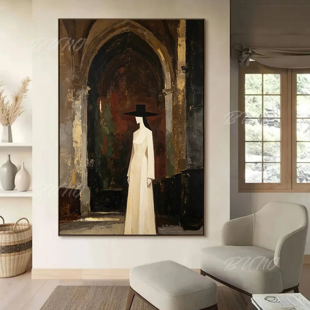 Gothic Woman Oil Painting