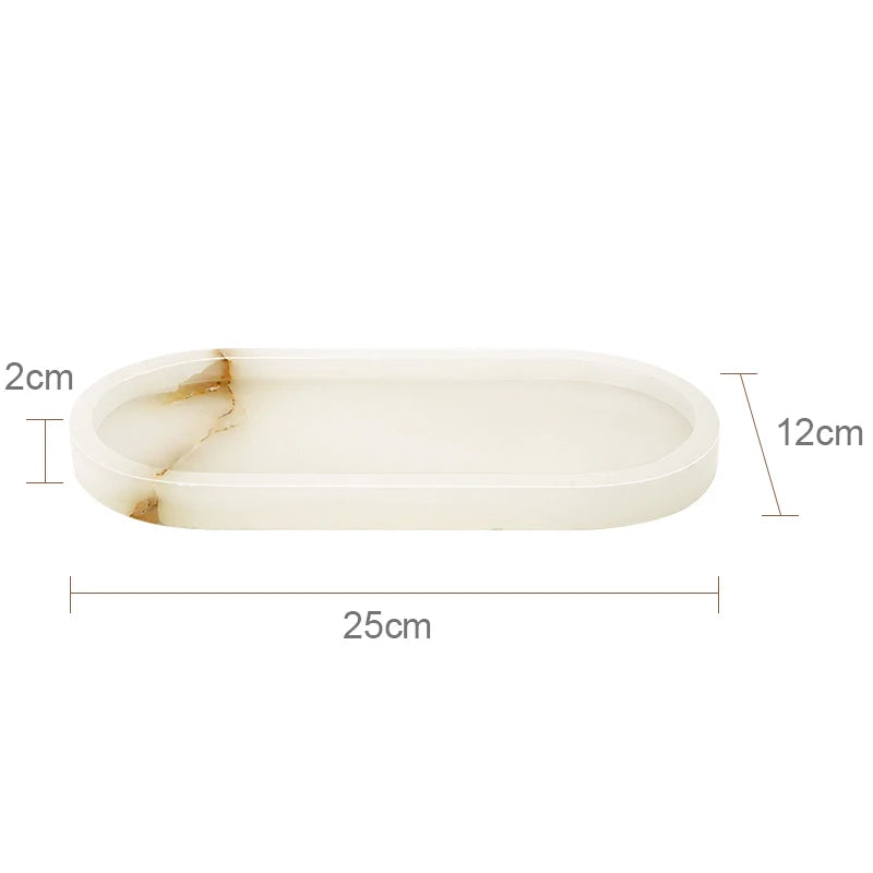 White Onyx Marble Bath Trio
