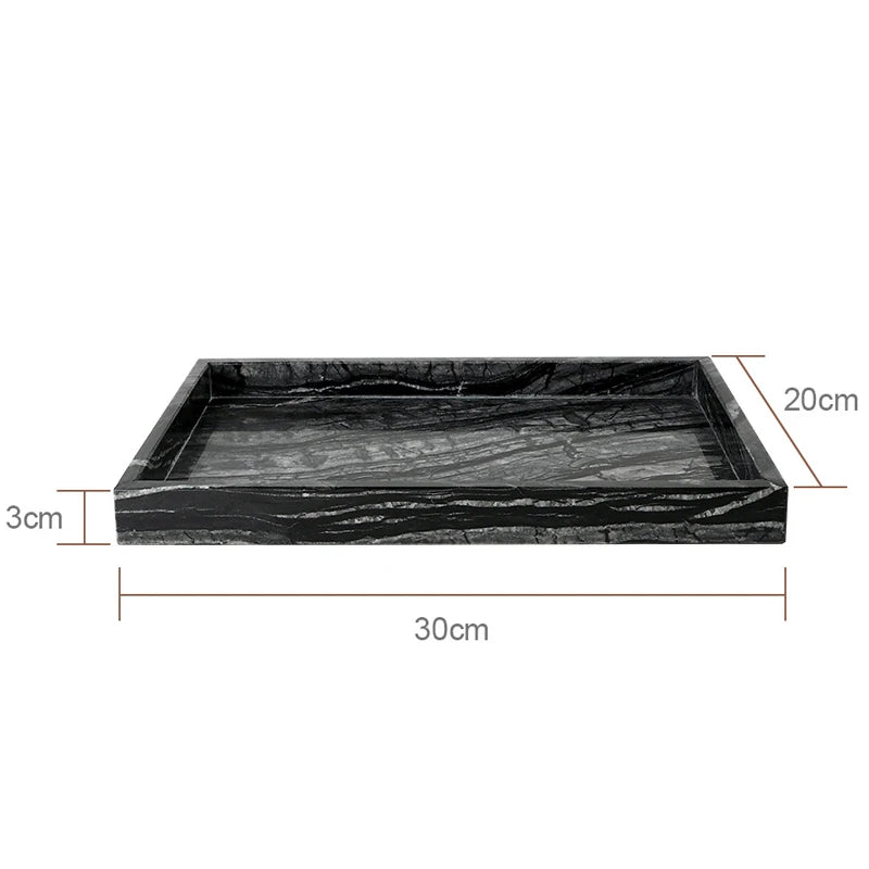 Tree Black Marble Bath Set