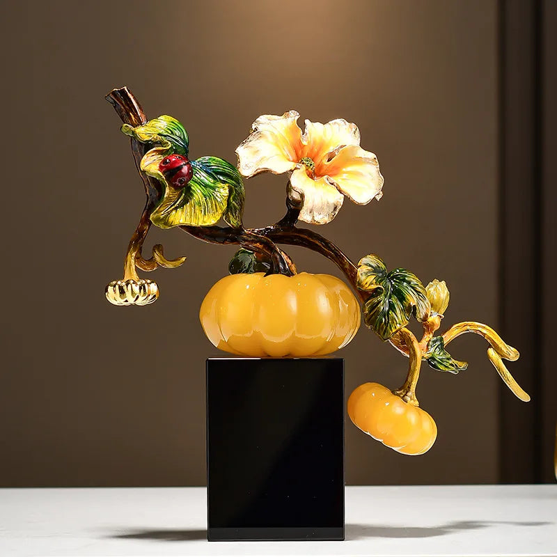 Enamel Pumpkin Ornament