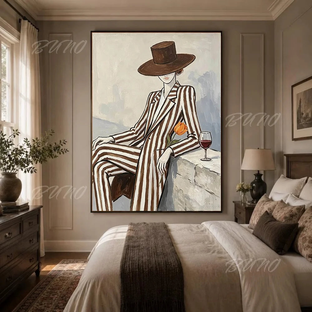 Art Deco Fashion Woman Art