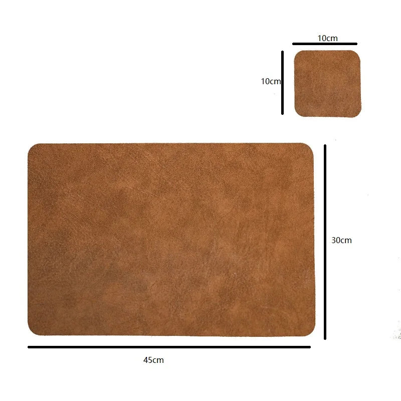 Square Cowhide Placemat Set