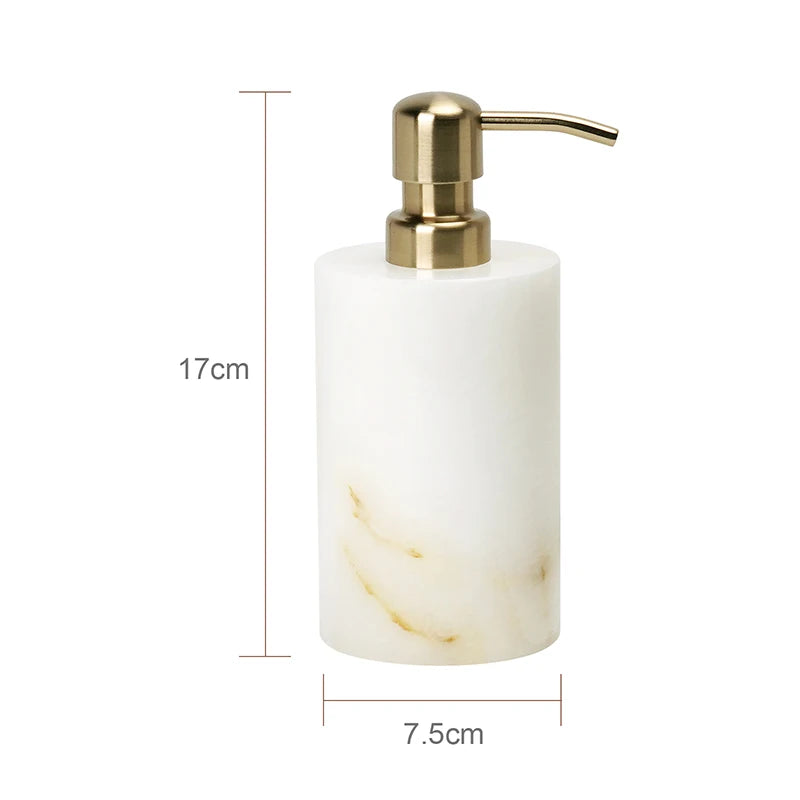 White Onyx Marble Bath Trio