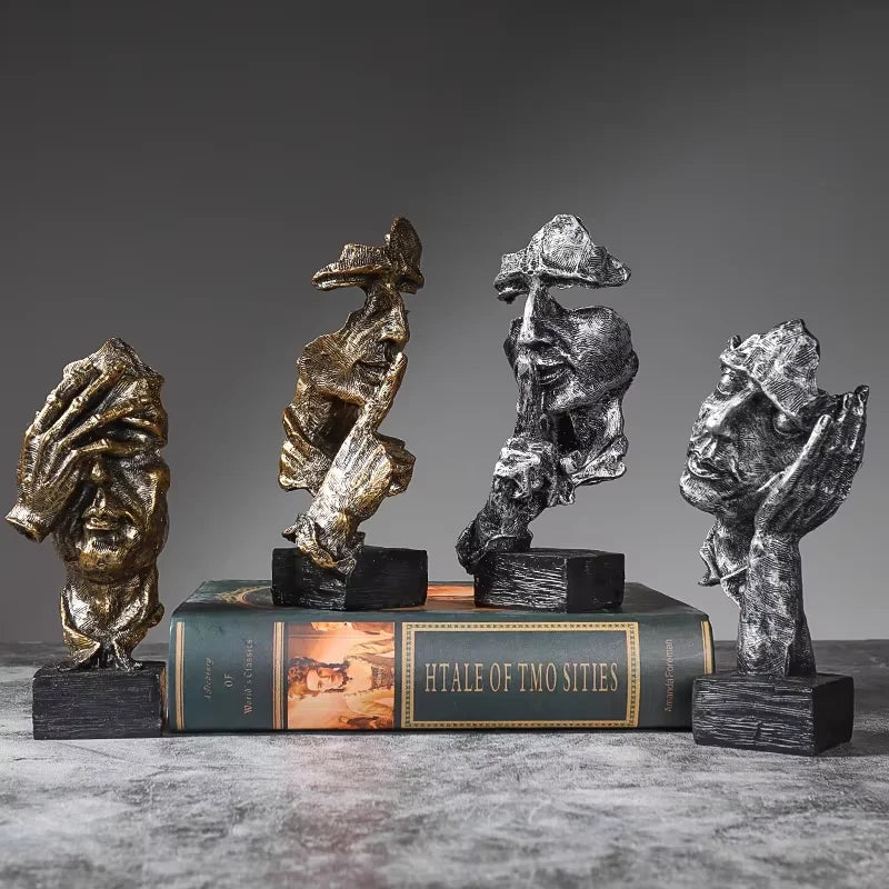 Silent Trio Mini Sculptures