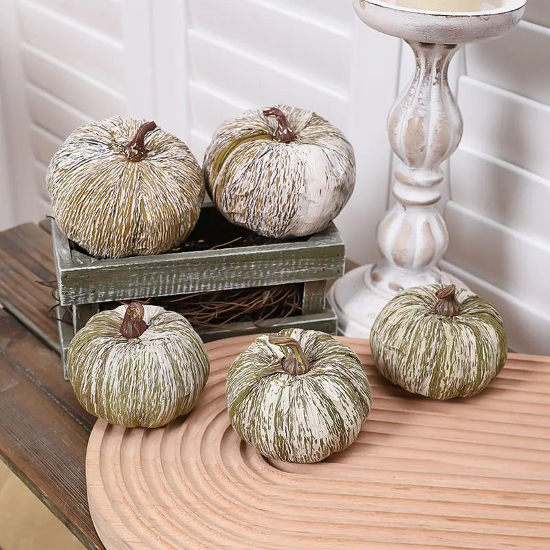 Country Faux Pumpkin Set