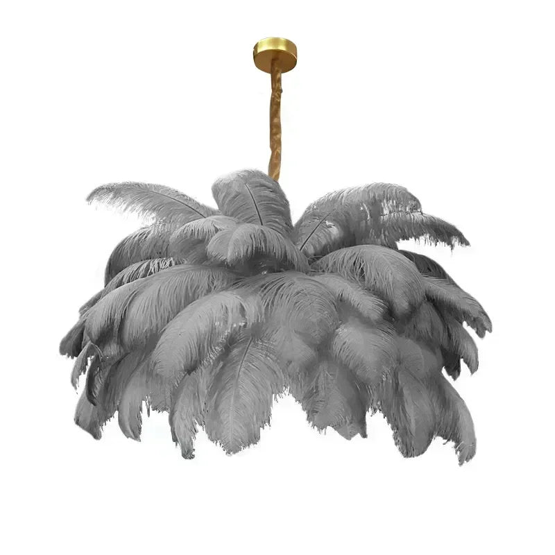 LED Nordic Feather Chandelier Modern