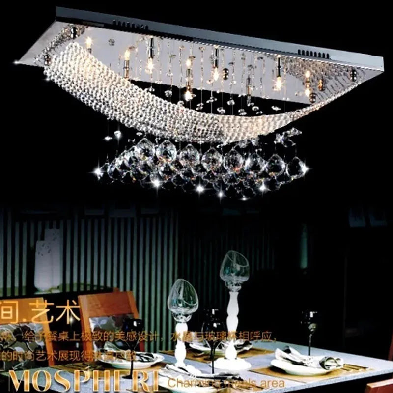 K9 Crystal Rectangular Chandelier